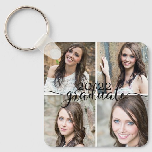 Porte-clés GRADUT 5 classe photo Script de l'année (Recto)