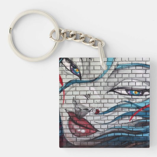 Porte-clés Graffiti de fille asiatique  (Devant)