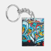 Porte-clés Graffiti de métro urbain (Devant gauche)