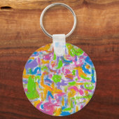 Porte-clés Graffiti de Neon - Art Abstrait (Recto)