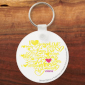 Porte-clés Graffiti Magenta/Jaune (Recto)