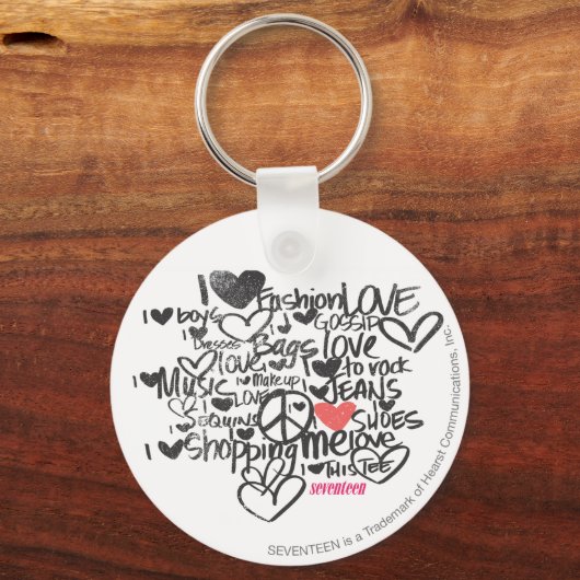 Porte-clés Graffiti rose (Recto)