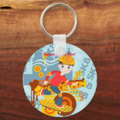 Porte-clés Graffiti skboard enfant fête d'anniversaire (Recto)