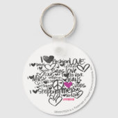 Porte-clés Graffiti violet (Recto)