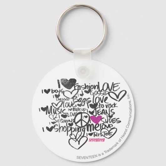 Porte-clés Graffiti violet (Recto)