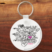 Porte-clés Graffiti violet (Recto)