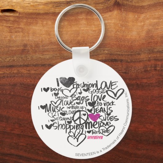 Porte-clés Graffiti violet (Recto)