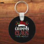 Porte-clés Grammy Claus Christmas Lights Pajama Family Matchi (Recto)