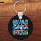 Porte-clés Grammy De L'Anniversaire Boy Aquarium Sea Animals (Recto)