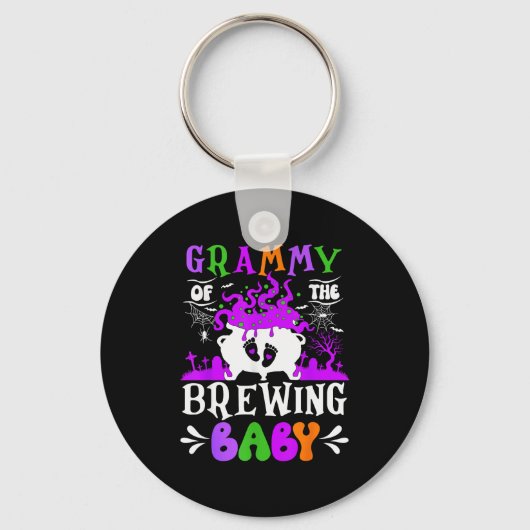 Porte-clés Grammy Of The Brewing Baby Grandma To Be Halloween (Recto)