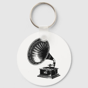 Porte-clés Gramophone Vintage