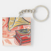 Porte-clés Gramophone vintage (Dos)
