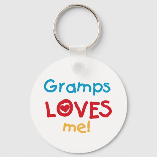 Porte-clés Gramps m'aime T-shirts et cadeaux (Recto)