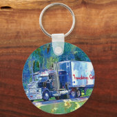 Porte-clés GRAND art d'AMANTS de CAMION de FRET (Recto)