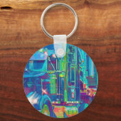 Porte-clés GRAND art d'AMANTS de CAMION de FRET (Recto)