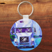 Porte-clés GRAND art d'AMANTS de CAMION de FRET (Recto)