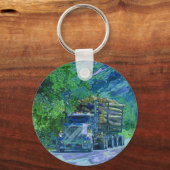 Porte-clés GRAND art d'AMANTS de CAMION de FRET (Recto)