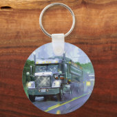 Porte-clés GRAND art d'AMANTS de CAMION de FRET (Recto)