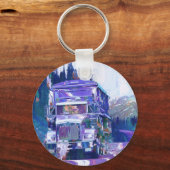 Porte-clés GRAND art d'AMANTS de CAMION de FRET (Recto)