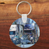 Porte-clés GRAND art d'AMANTS de CAMION de FRET (Recto)