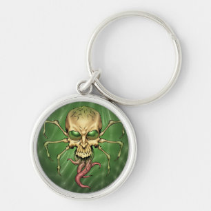 Porte-clés Grand art étranger de Lovecraftian de crâne