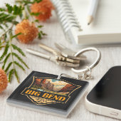 Porte-clés Grand Bend National Park Illustration Insigne Rétr (Devant Droit)