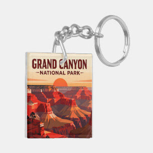 Porte-clés Grand Canyon Rim to Rim Réussite de randonnée
