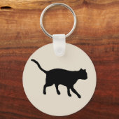 Porte-clés grand chat noir (Recto)