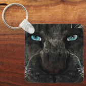 Porte-clés Grand Chat Panther Noir (Recto)