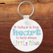 Porte-clés Grand Coeur : Conseiller : Mentor : Enseignant (Recto)