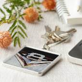 Porte-clés Grand emblème grunge de bloc de V8 (Côté)