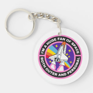 Porte-clés grand fan de l'espace