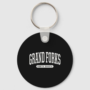 Porte-clés Grand Forks Dakota du Nord Vacances Style Collège