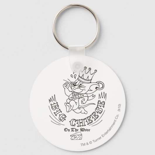 Porte-clés Grand Fromage Jerry Sur La Lune 1 (Recto)