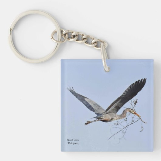 Porte-clés Grand héron bleu (Devant)