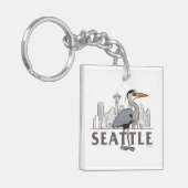 Porte-clés Grand Héron bleu de Seattle City Bird (Devant gauche)