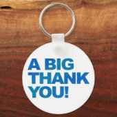 Porte-clés Grand Merci bleu (Recto)