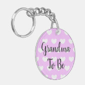 Porte-clés Grand-mère à être, Grossesse Faire-part Ultrasound (Devant gauche)