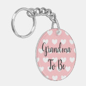 Porte-clés Grand-mère à être, Grossesse Faire-part Ultrasound (Devant gauche)