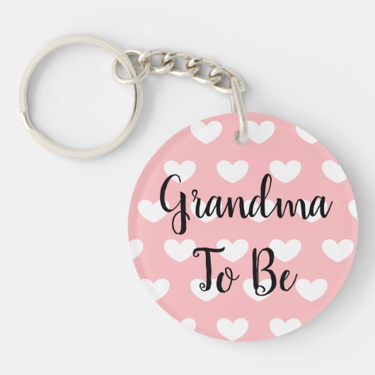 Porte-clés Grand-mère à être, Grossesse Faire-part Ultrasound (Devant)