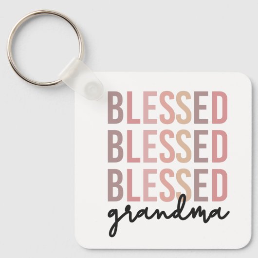 Porte-clés Grand-mère béni | Cadeaux pour grand-mère (Recto)