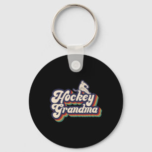 Porte-clés Grand-mère de hockey sur glace d'une grand-mère de