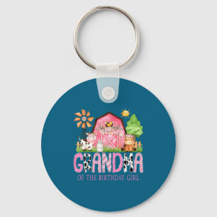 Porte-clés Grand-mère de la fille qui fête son anniversaire 1