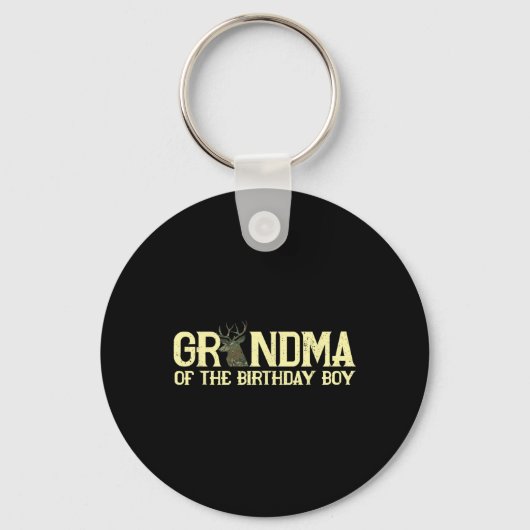 Porte-clés Grand-Mère De L'Anniversaire Boy Deer Hunter Camou (Recto)