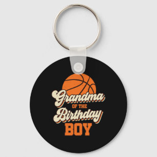 Porte-clés Grand-mère de l'Anniversaire de basket-ball de gar