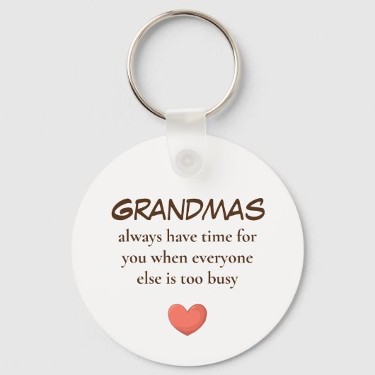 Porte-clés Grand-mère de ne pas occuper les porte - clés (Recto)