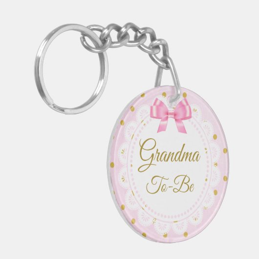 Porte-clés Grand-mère | FAIRE-PART DE NAISSANCE (Devant gauche)