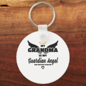 Porte-clés Grand-Mère Gardien Angel Me Regarde En Mémoire (Recto)