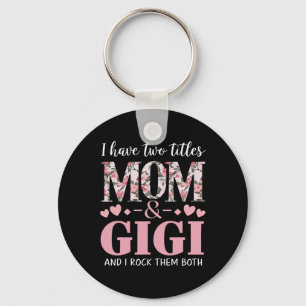 Porte-clés Grand-Mère J'Ai Deux Titres Maman Et Gigi 1