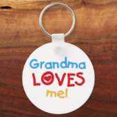 Porte-clés Grand-mère m'aime T-shirts et cadeaux (Recto)